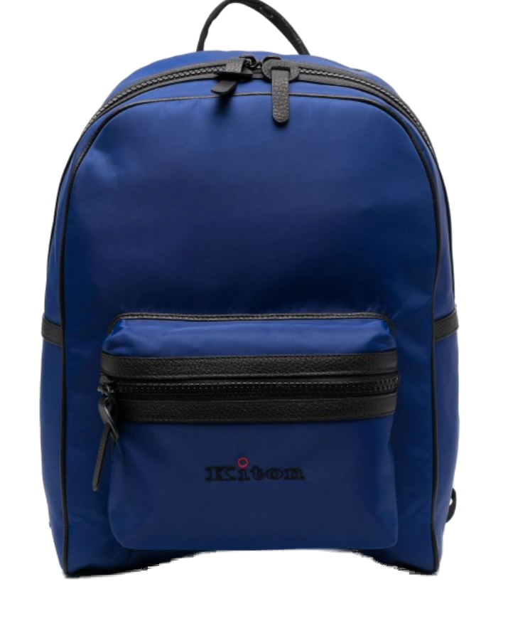 Kiton Outer: Cotton backpack in royal blue