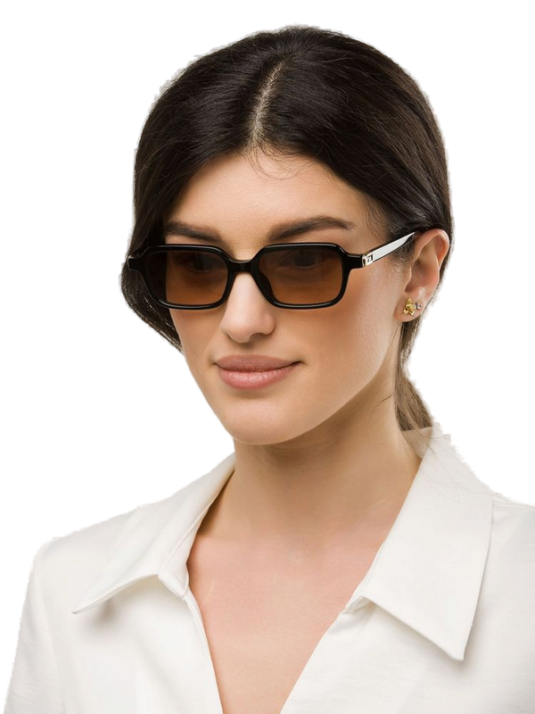 Furla SFU971 Acetate frame sunglasses in black