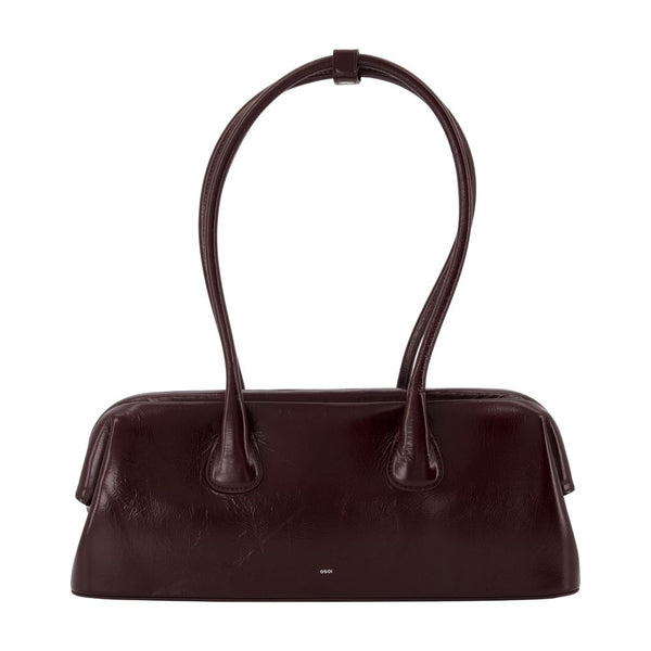 Osoi cowhide shoulder bag in burgundy