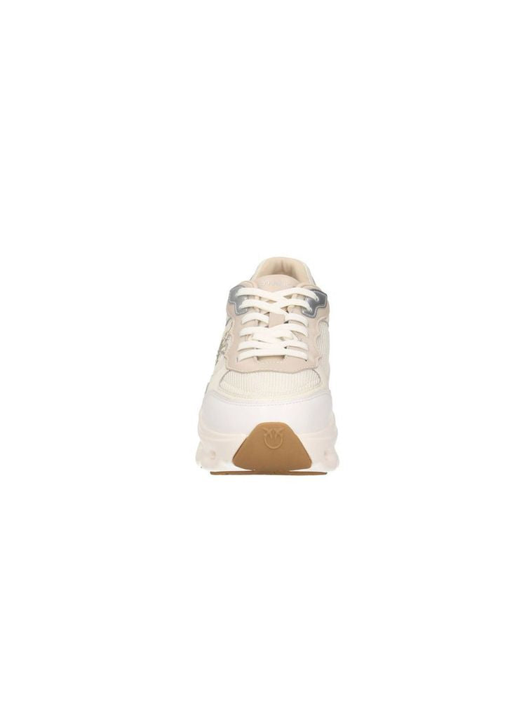 Pinko 61% Cow Leather / 39% Polyester upper; 100% Polyester lining; 80% Rubber / 20% EVA sole sneaker in cream