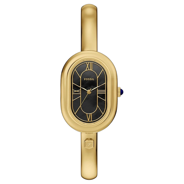 Fossil watch in gold
