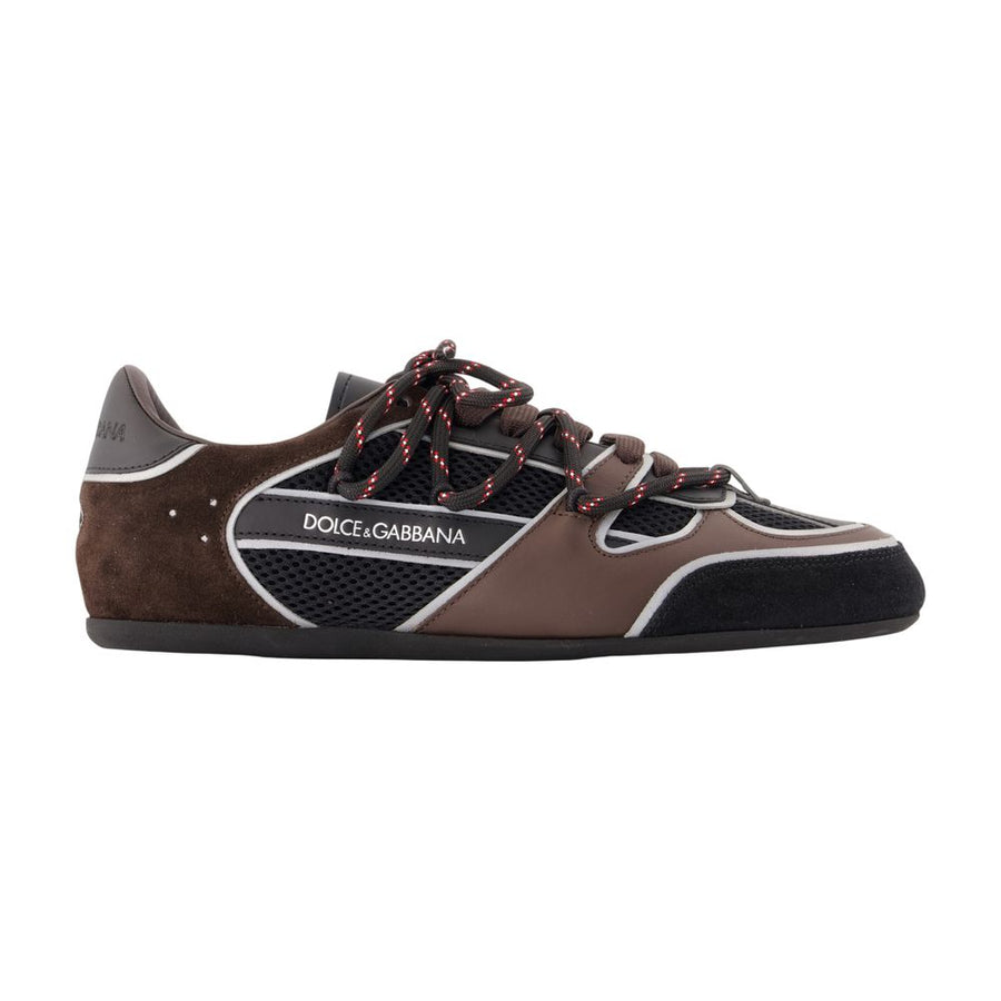 Ginnica Soft Sneakers - Dolce&gabbana Leather Brown Calfskin Shoes /