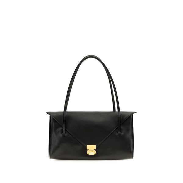 Marni 100% Calf Leather Bos Taurus shoulder bag in black