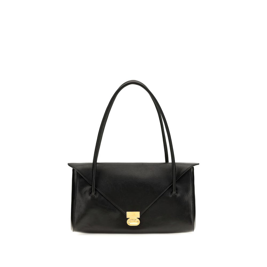 Marni 100% Calf Leather Bos Taurus shoulder bag in black