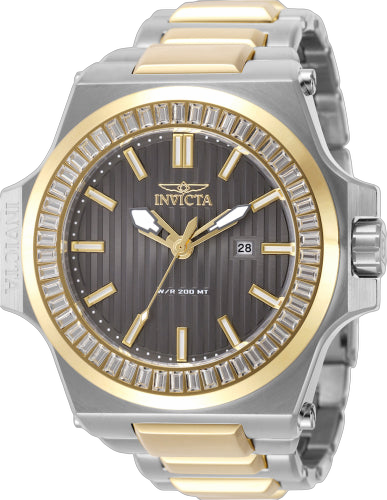 Invicta Stainless steel case watch in gunmetal