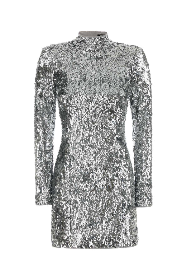 Silver Sequins Mini Dress 9fc Argenté Abiti