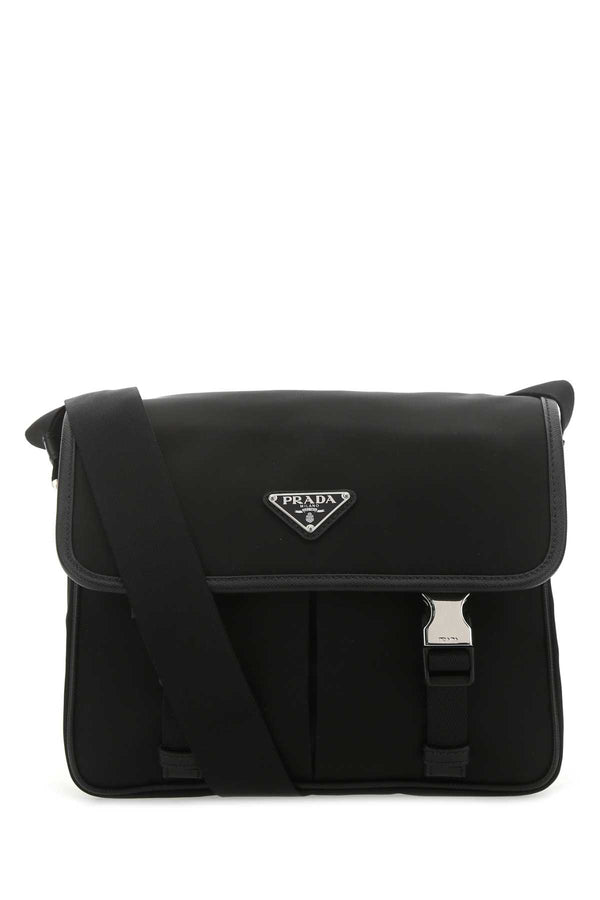 Prada 100% recycled polyamide crossbody bag in black
