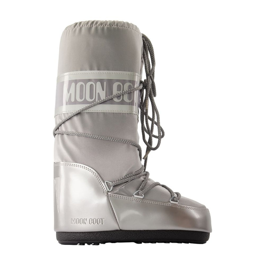 Moon Boot synthetic boot in silver