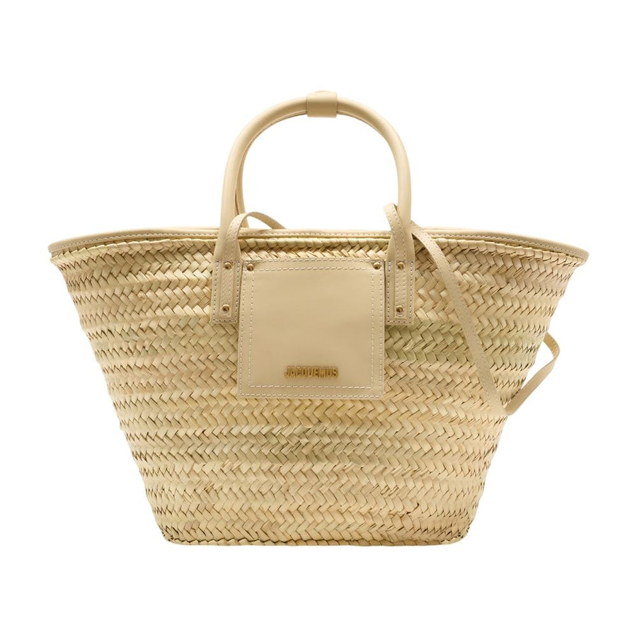 Jacquemus Raffia tote bag in beige