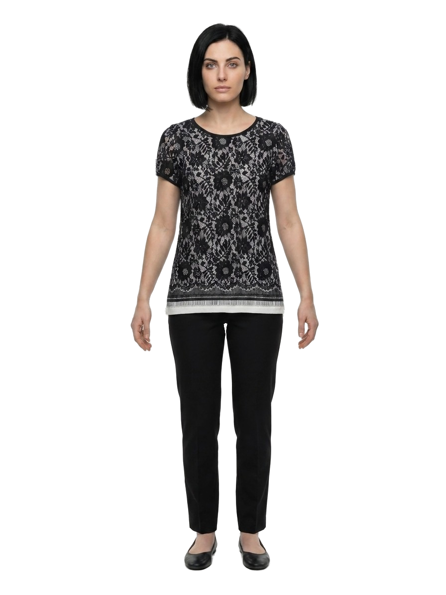 Multicolor Polyamide T-Shirt