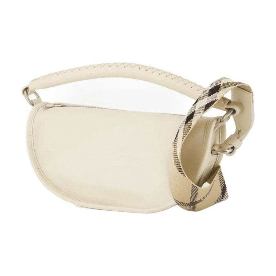 Burberry calfskin shoulder bag in white