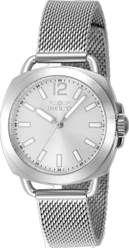 Invicta Stainless steel case and bracelet watch in silver