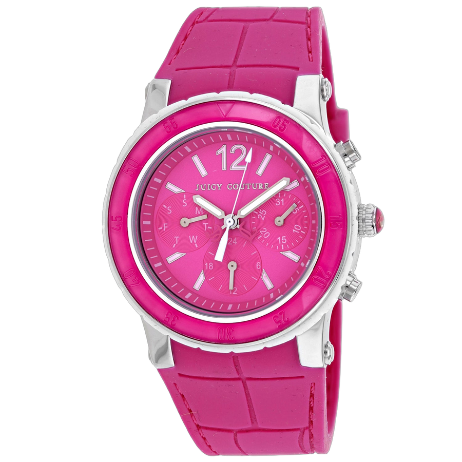 Juicy Couture Stainless steel case watch in pink