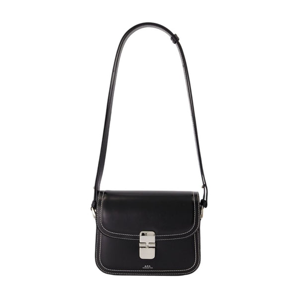 A.P.C. Cowhide crossbody bag in black