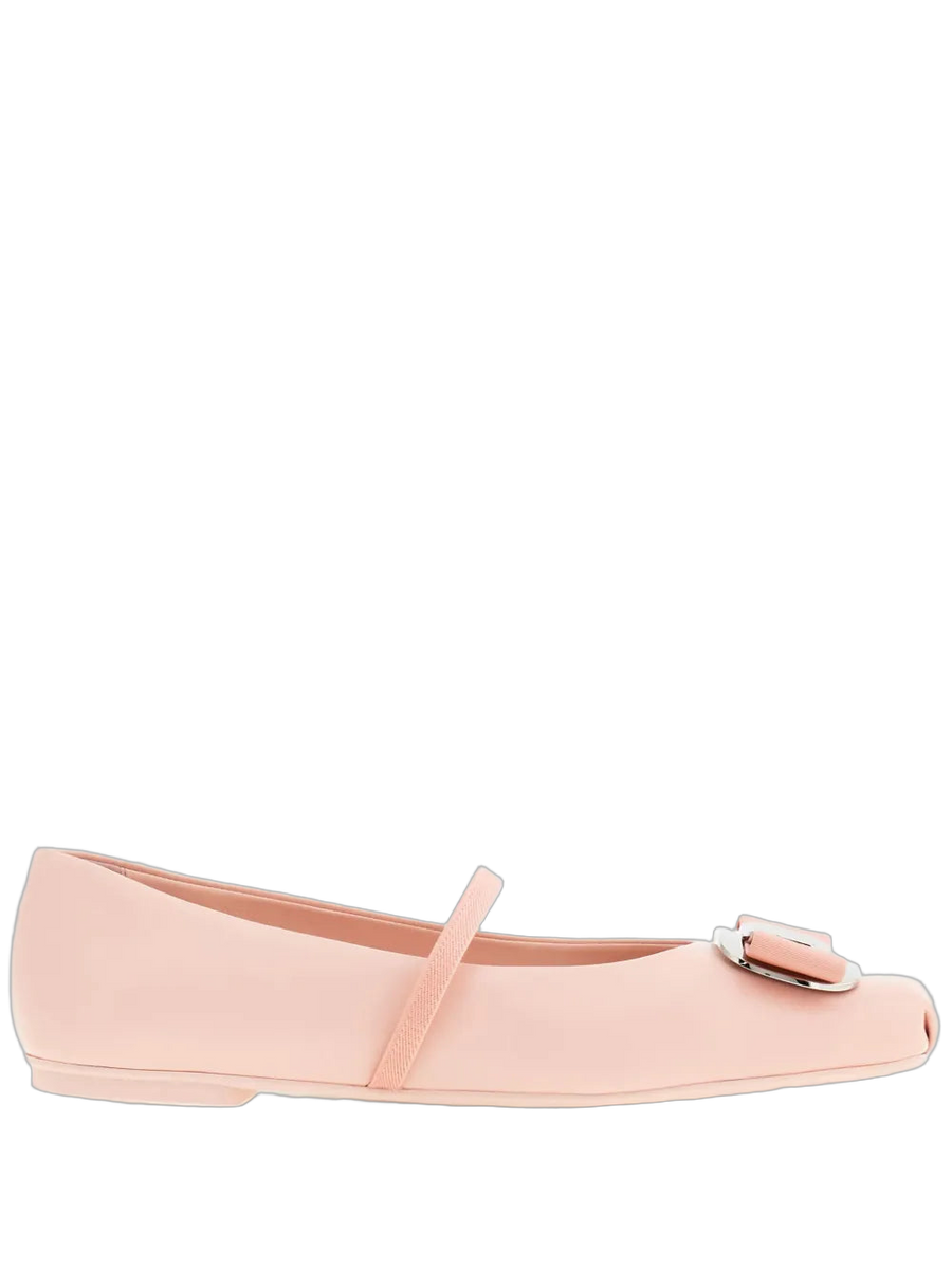 Ferragamo Leather ballet flat in pink