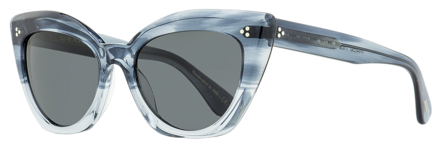 Oliver Peoples Laiya Cat Eye Sunglasses Ov5452s 170287 Blue Dusk 55mm Plastic (acetate)