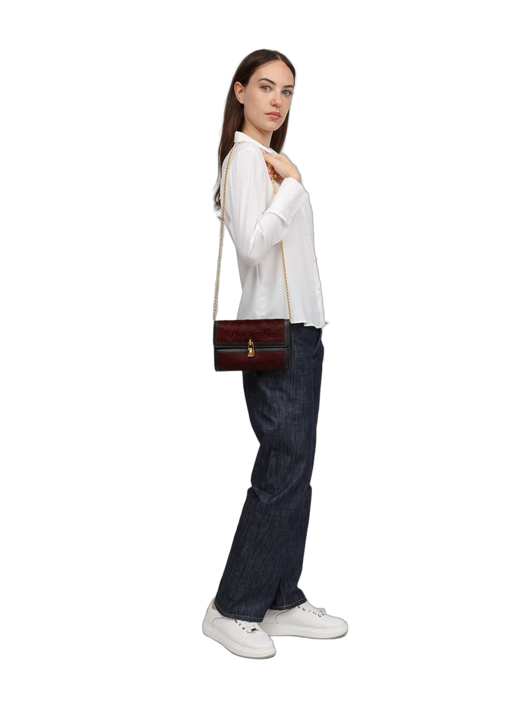 Coccinelle Crossbody Bag Brandy-Black Brandy/black Cowhide / Crossbody-bags