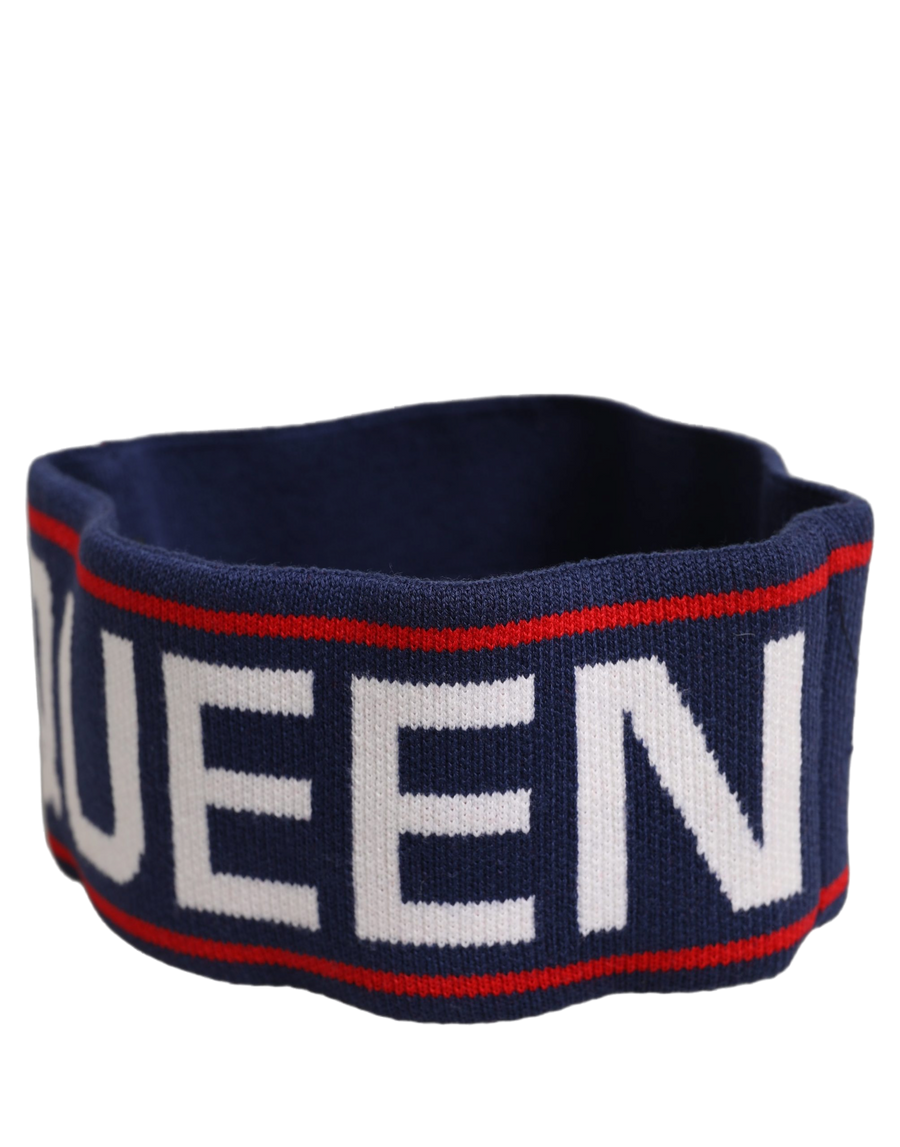 Dolce & Gabbana HAT10013 90% Virgin Wool headband in navy