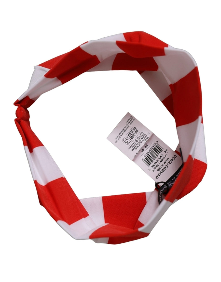 Dolce & Gabbana 93% Nylon headband in red