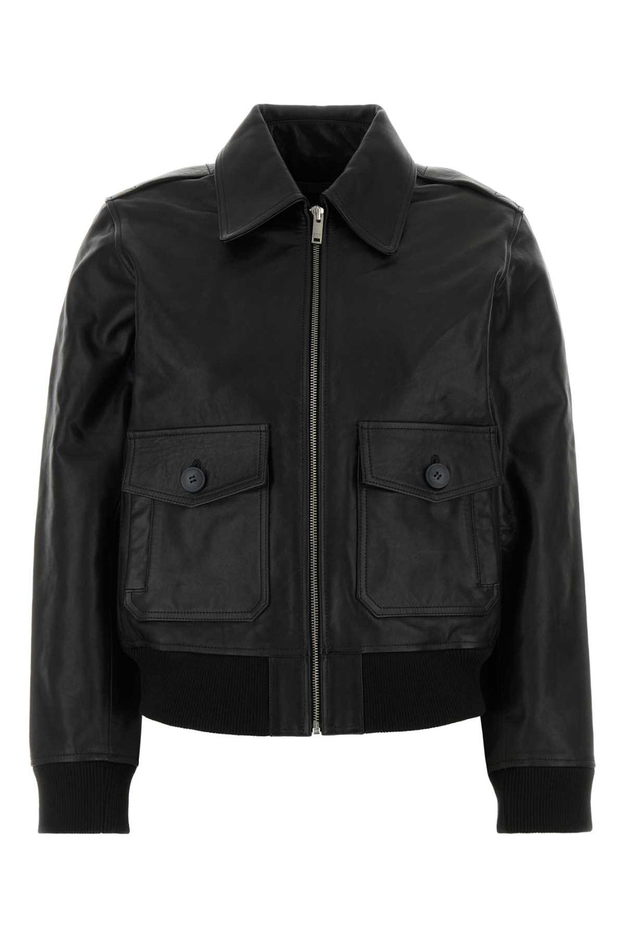 Black Leather Gaelle Jacket Noir Camicie