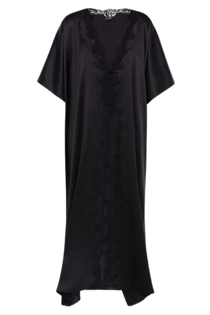 La Perla 100% Silk robe in black