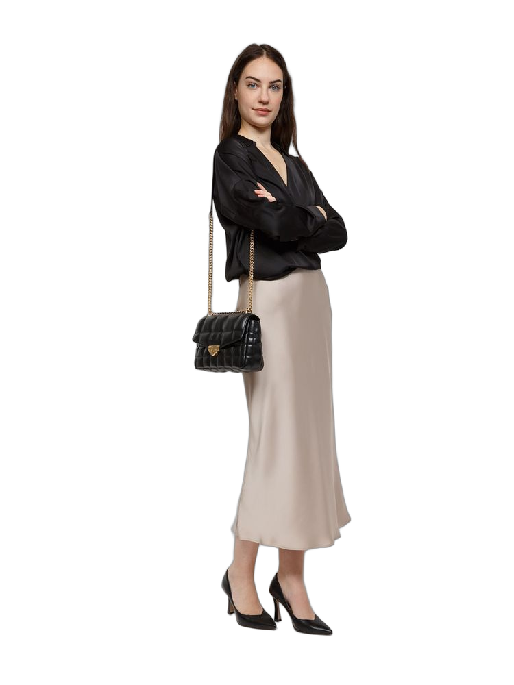 Michael Kors 100% Polyvinyl Chloride shoulder bag in black
