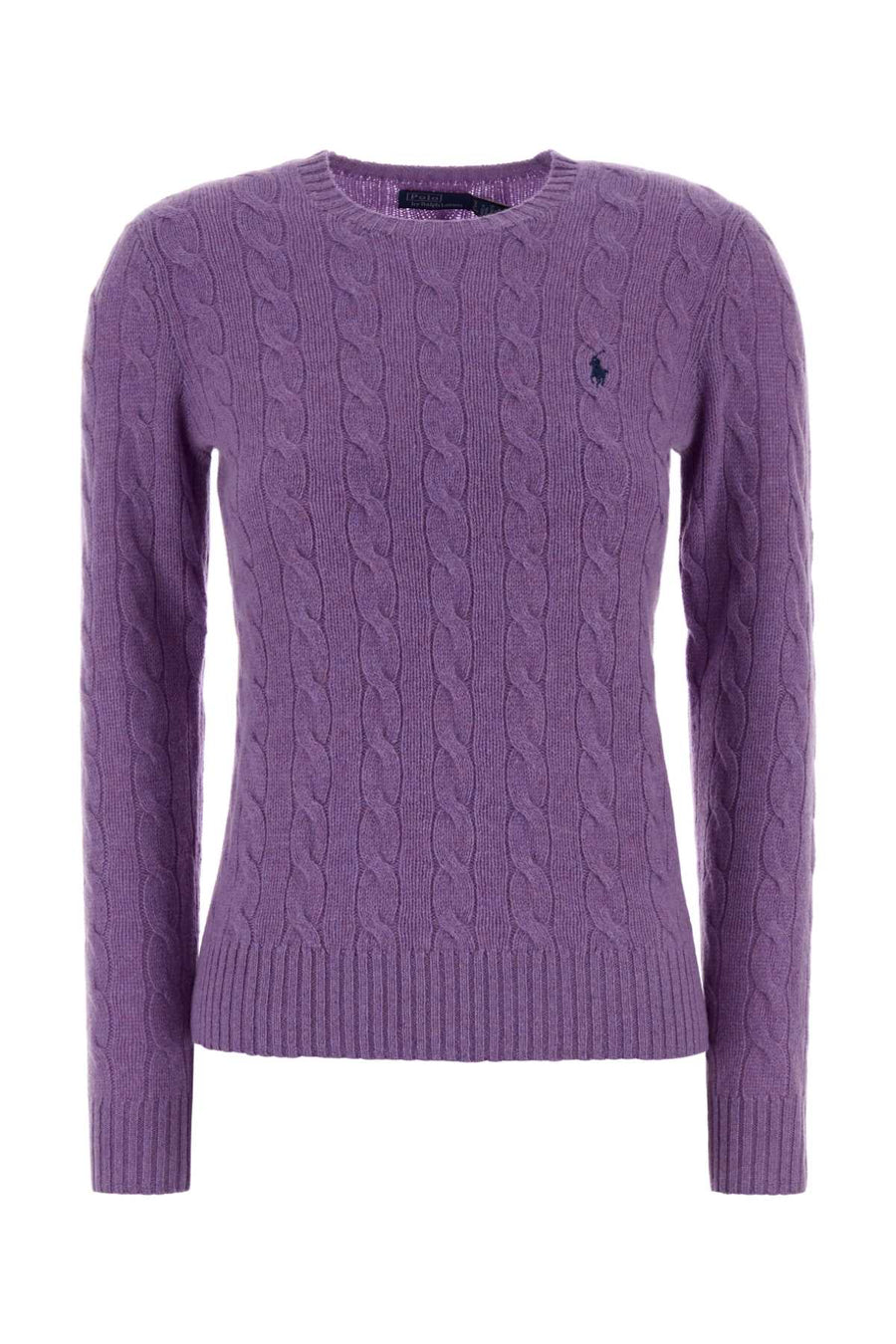 Purple Wool Blend Sweater Amethystfallsheather Exterior: Cashmere Maglieria