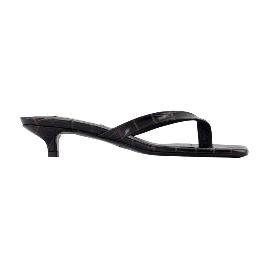 Toteme calfskin heels in brown