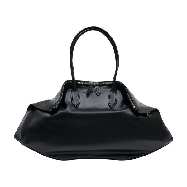Alexander McQueen Calfskin shoulder bag in black