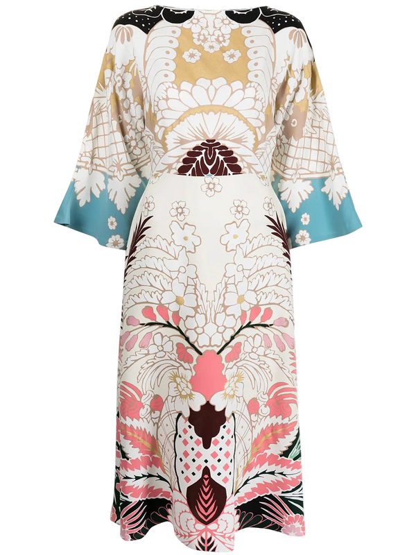 Valentino Silk dress in multicolor