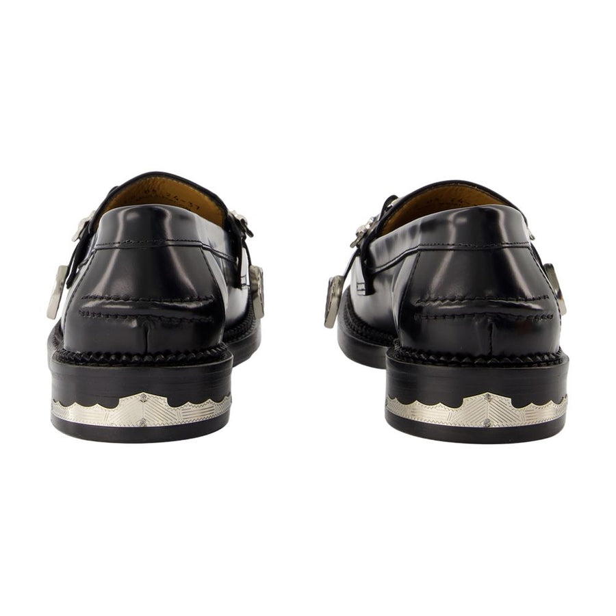 Toga Pulla calfskin loafer in black