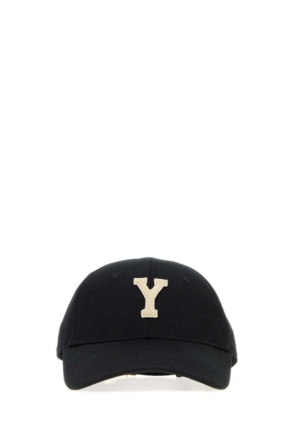 Saint Laurent With 100% Cotton baseball cap in black