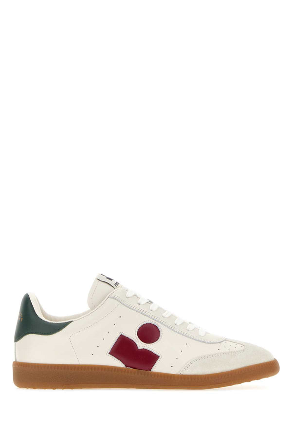 Isabel Marant Exterior: 100% Bovine leather; Interior: 100% Ovine leather; Sole: Rubber sneaker in white