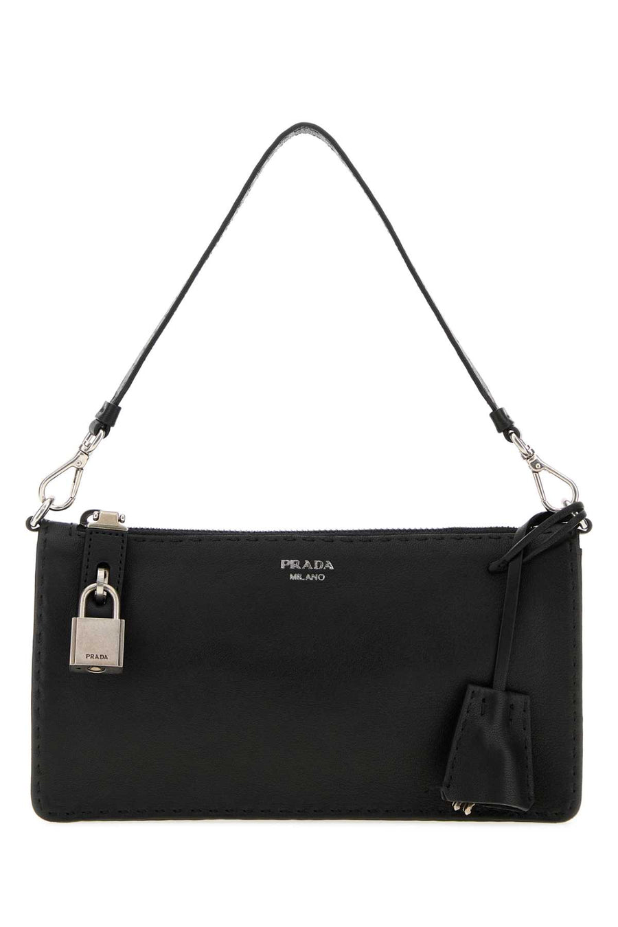 Black Leather Card Holder Nero Cover