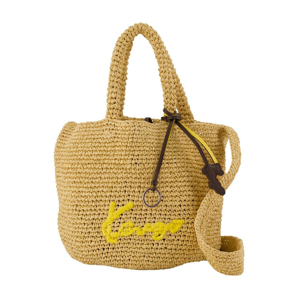 Kenzo Raffia crossbody bag in beige
