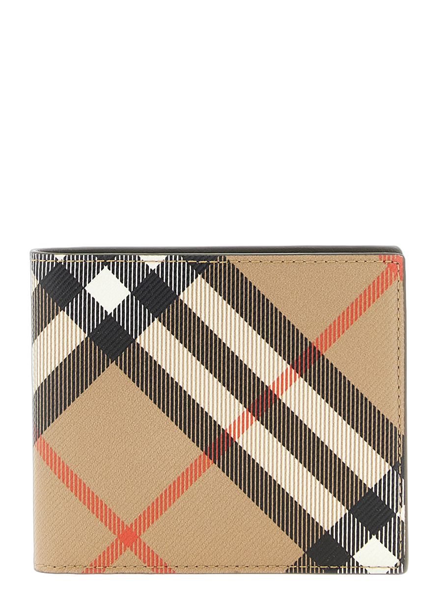 Burberry 55% polyurethane wallet in beige