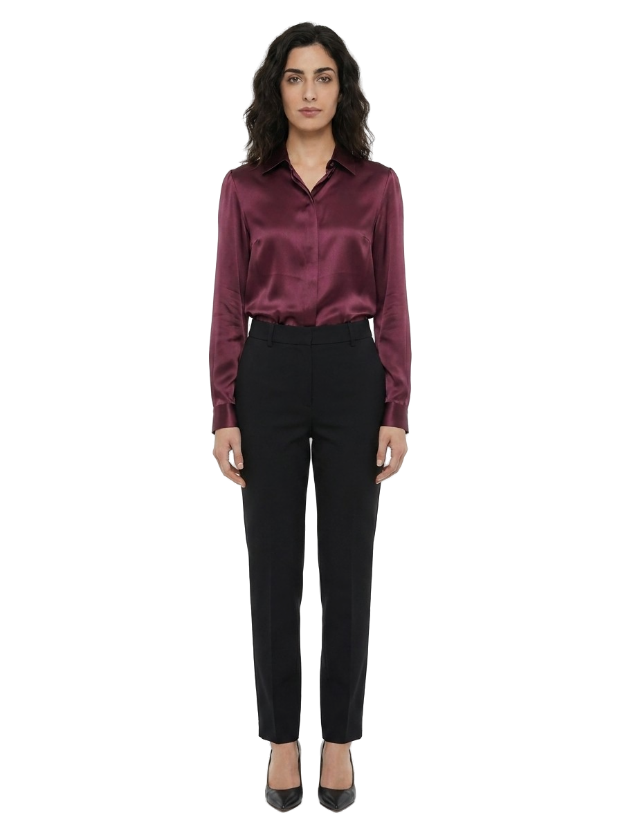 Purple Silk Shirt