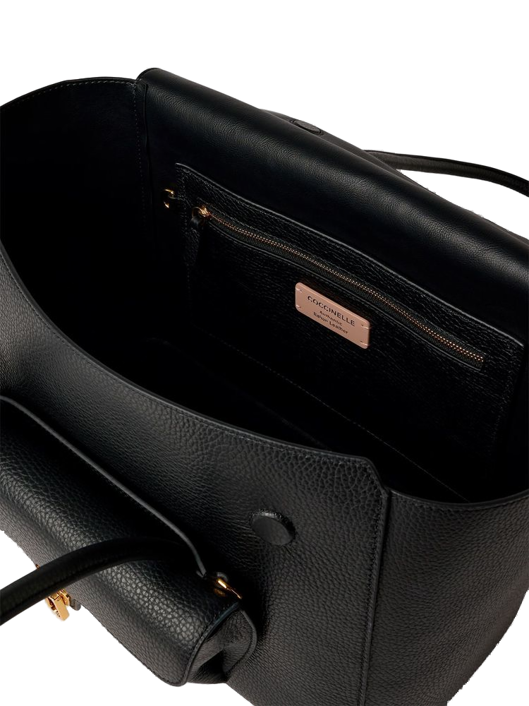 Coccinelle 100% Cowhide top handle bag in black