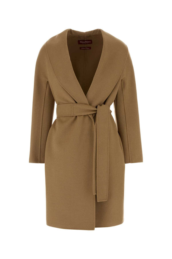 Mm Studio Exterior: 88% Virgin wool 6% Silk 6% Cashmere coat in beige