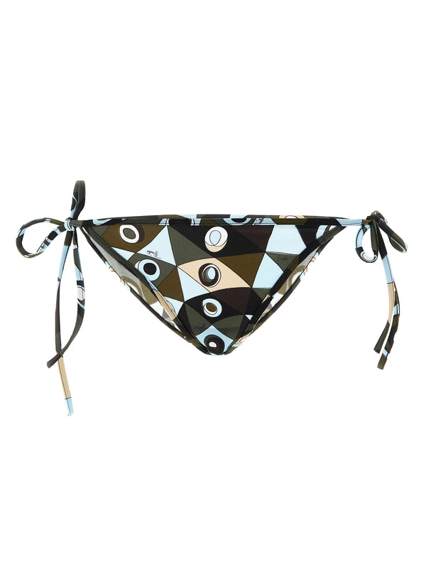 Emilio Pucci 80% polyamide bikini bottom in multicolor