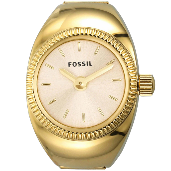 Fossil watch in gold