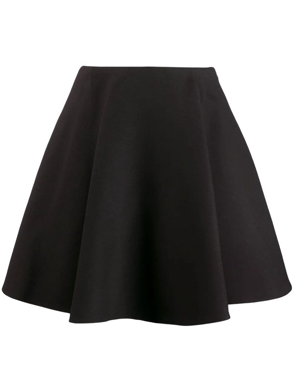 Valentino Crepe skirt in black