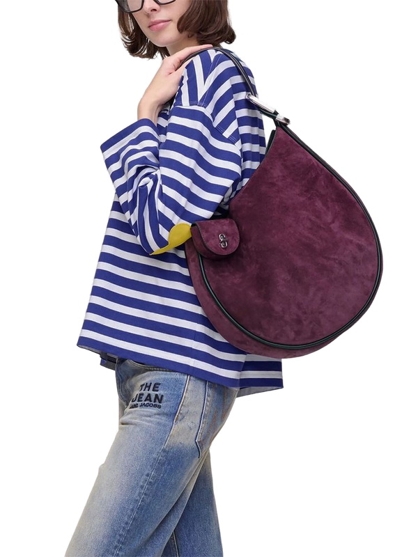 Marc Jacobs 100% Suede Cow Leather shoulder bag in purple