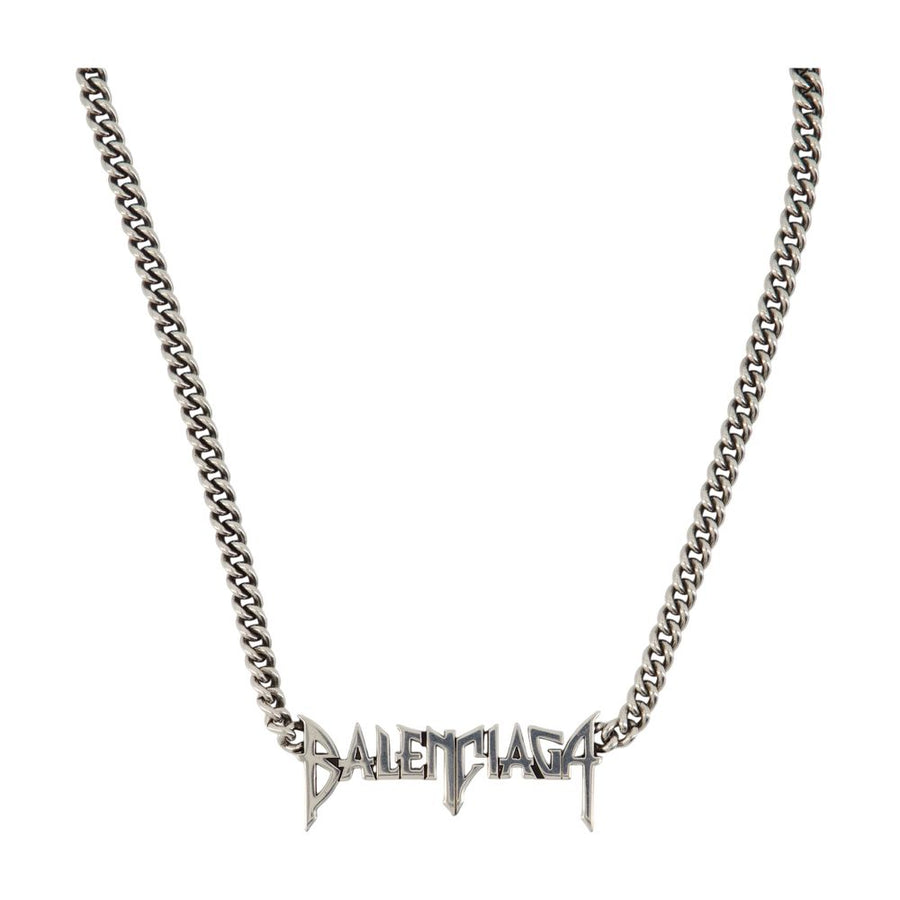 Balenciaga metal necklace in silver