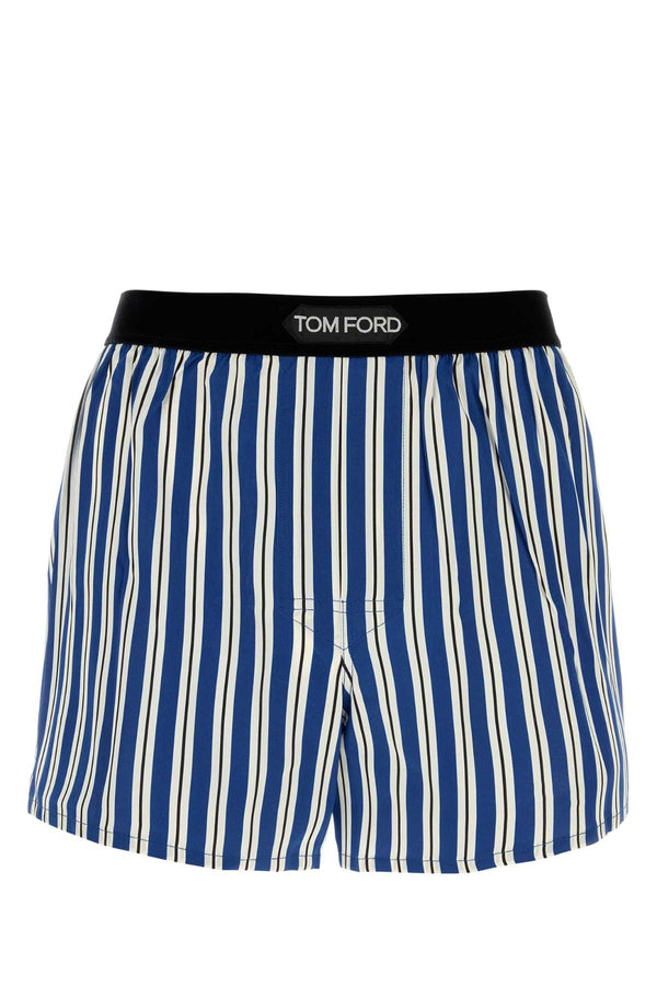 Tom Ford Boxer 93% Silk boxer in blue