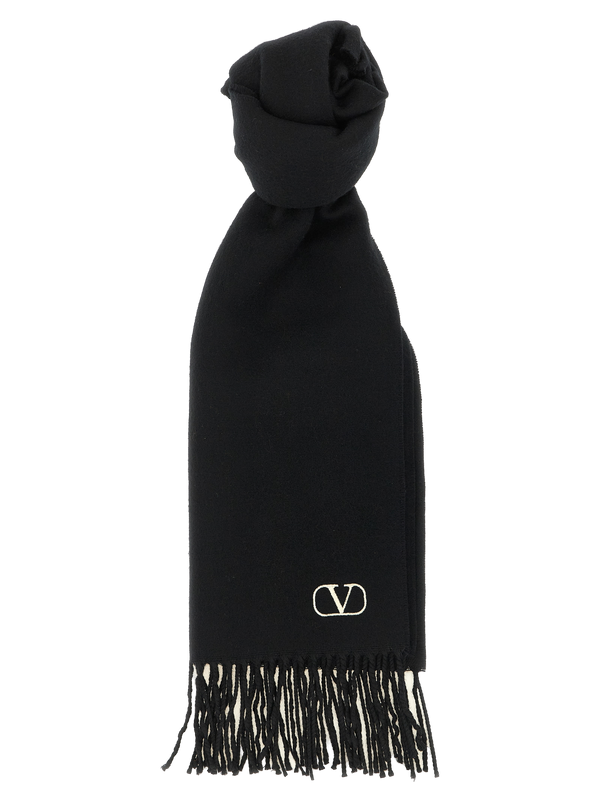 Valentino Garavani 100% Cashmere scarf in black