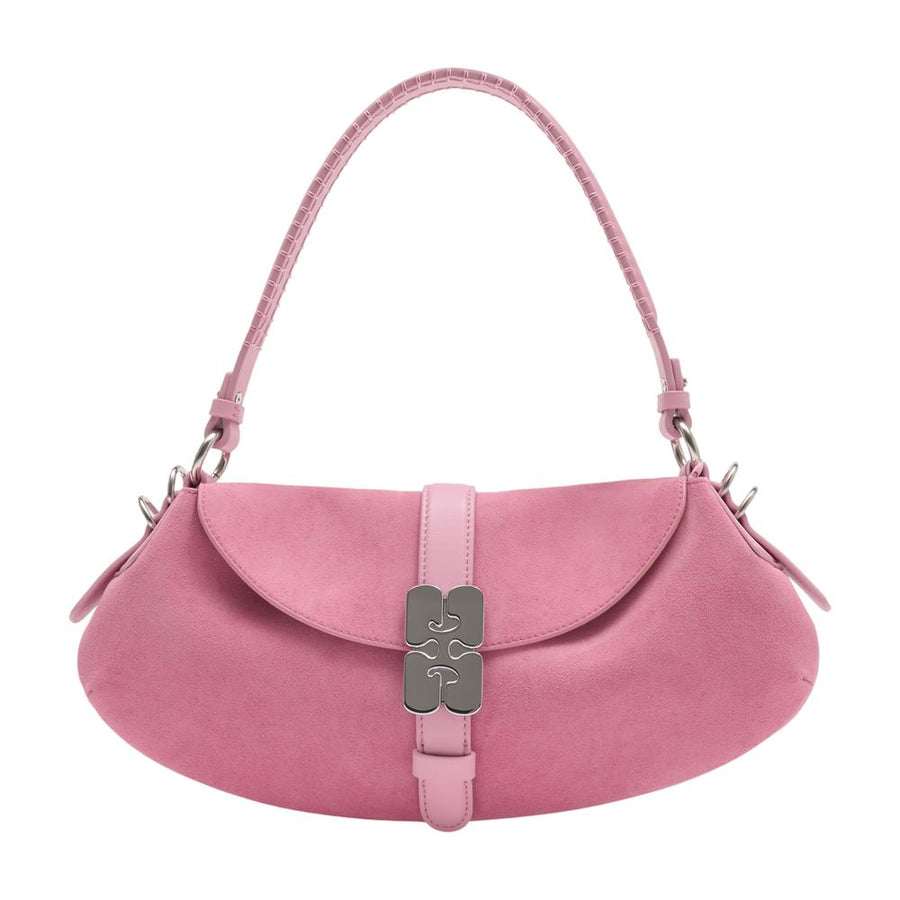 Ganni Synthetic shoulder bag in pink