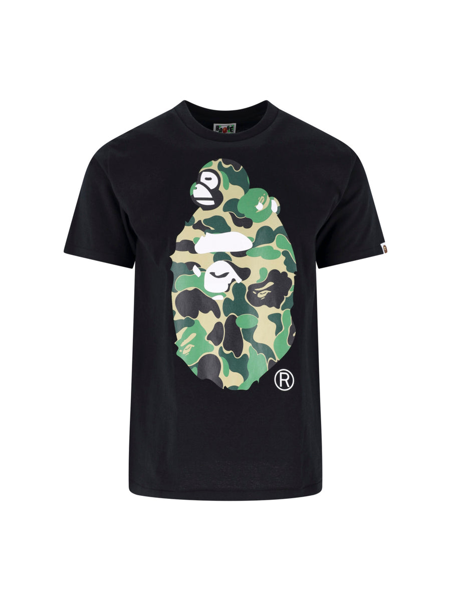 Bape 100% cotton t-shirt in black
