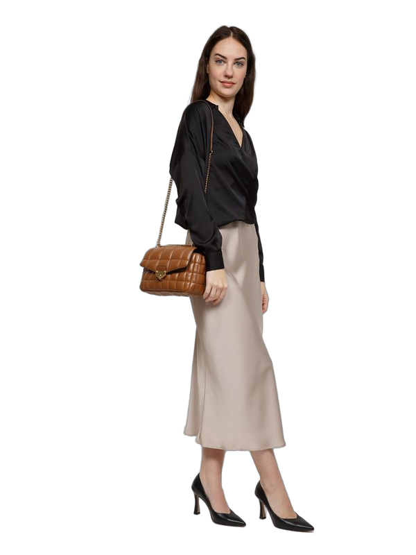 Michael Kors 100% Polyvinyl Chloride shoulder bag in brown