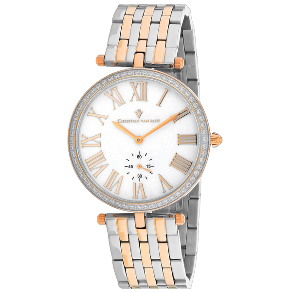 Christian Van Sant Stainless steel case watch in silver
